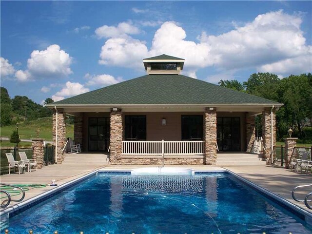74 Quail Run, Unity Twp, PA 15601 - view of pool with a patio