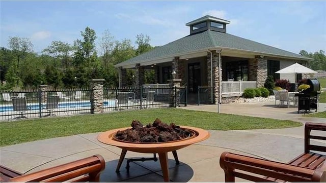 74 Quail Run, Unity Twp, PA 15601 - surrounding community featuring a patio and a swimming pool