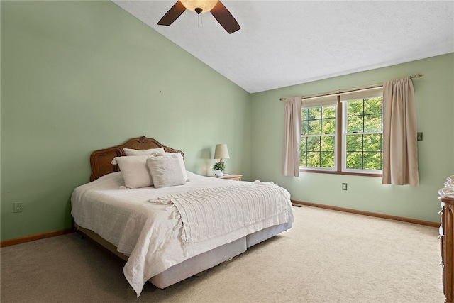403 Lundy Ct, Cranberry Twp, PA 16066 - bedroom featuring vaulted ceiling, carpet flooring, and ceiling fan