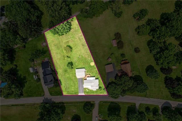 816 Wheatland Rd, Shenango Twp Mer, PA 16159 - aerial view of sparsely populated area with property parcel outlined