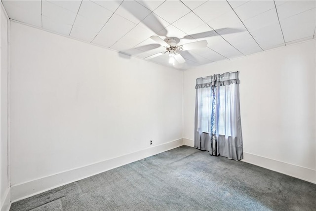 816 Wheatland Rd, Shenango Twp Mer, PA 16159 - carpeted empty room featuring ceiling fan and baseboards