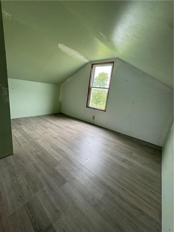 2193 Springhill Furnace Rd, Springhill Twp, PA 15478 - additional living space featuring vaulted ceiling and wood finished floors