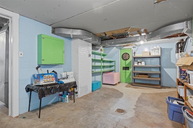 190 Wexford Bayne, Pine Twp Nal, PA 15090 - unfinished basement with concrete block wall