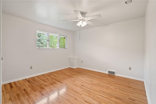 133 Hartwood Dr, Point Breeze, PA 15208 - spare room featuring ceiling fan and light wood-style floors