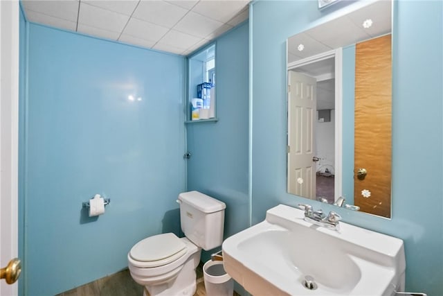 133 Hartwood Dr, Point Breeze, PA 15208 - half bath with a sink and wood finished floors
