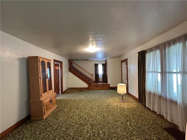 11637 State Route 85, Rayburn Twp, PA 16201 - carpeted spare room with stairway and baseboards