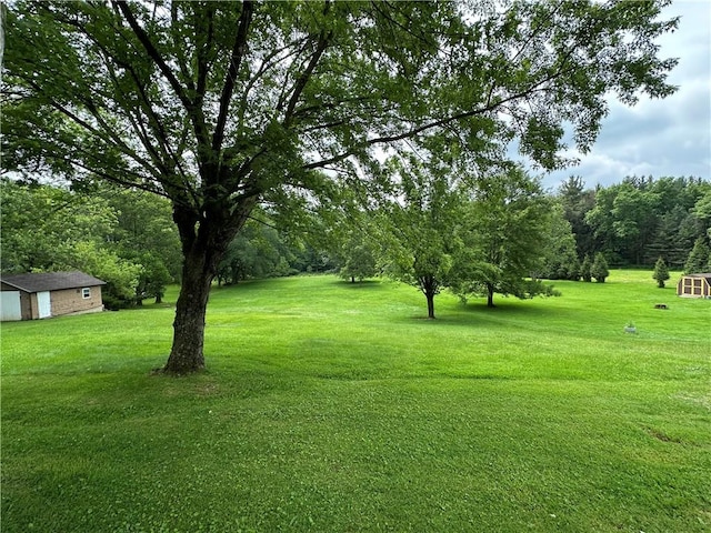 11637 State Route 85, Rayburn Twp, PA 16201 - view of grassy yard featuring an outdoor structure