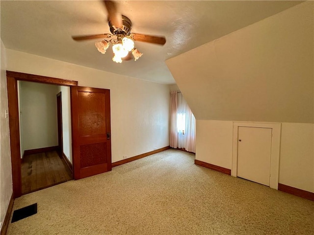 11637 State Route 85, Rayburn Twp, PA 16201 - additional living space with ceiling fan and carpet flooring