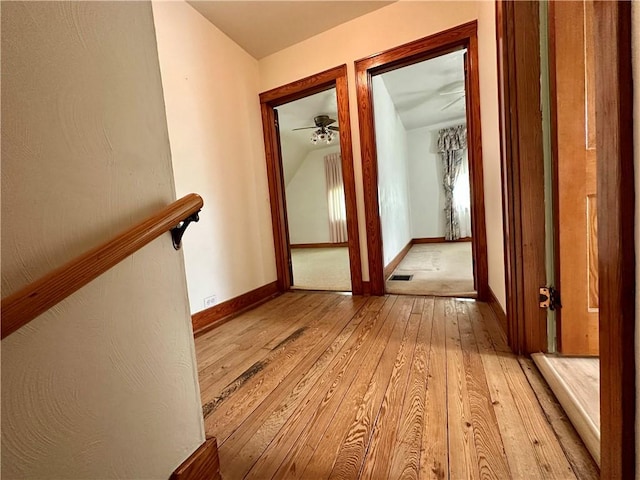 11637 State Route 85, Rayburn Twp, PA 16201 - hallway featuring hardwood / wood-style flooring and baseboards