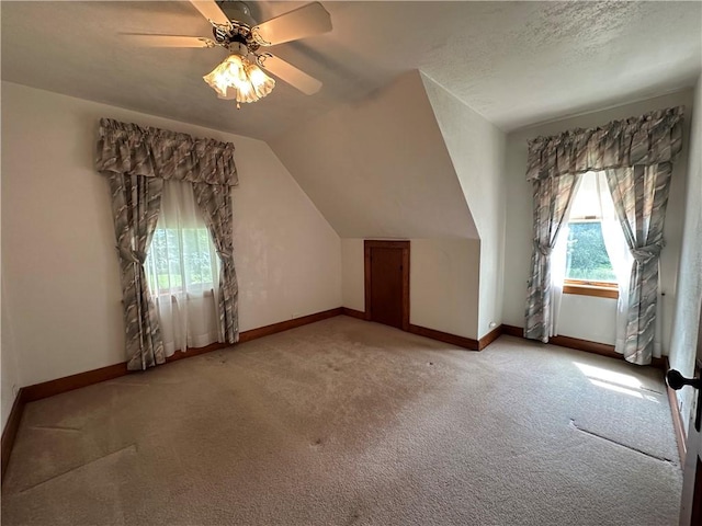 11637 State Route 85, Rayburn Twp, PA 16201 - bonus room with carpet floors, ceiling fan, and vaulted ceiling