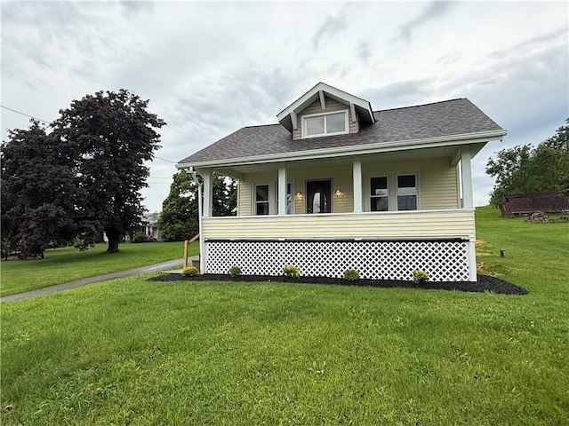 4352 Ellwood Rd, Wayne Twp Law, PA 16101 - bungalow-style house featuring a front yard, covered porch, and a shingled roof