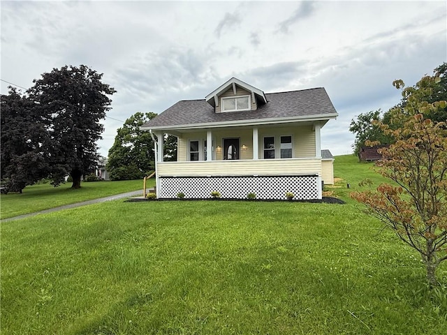 4352 Ellwood Rd, Wayne Twp Law, PA 16101 - view of front facade featuring a front yard, roof with shingles, and a porch
