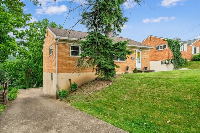4154 Steiger St, Castle Shannon, PA 15234 - view of front facade with a front yard and brick siding