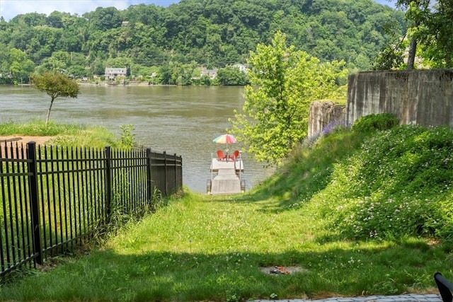 548 Penn St, Verona, PA 15147 - water view with a heavily wooded area