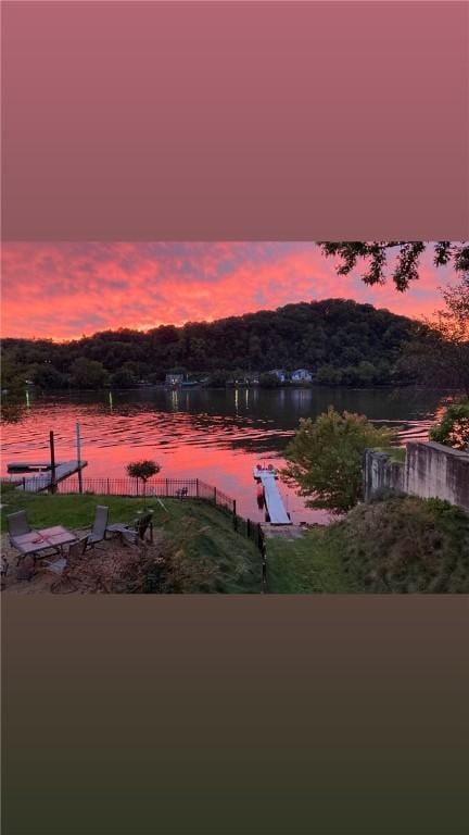 548 Penn St, Verona, PA 15147 - water view featuring a boat dock