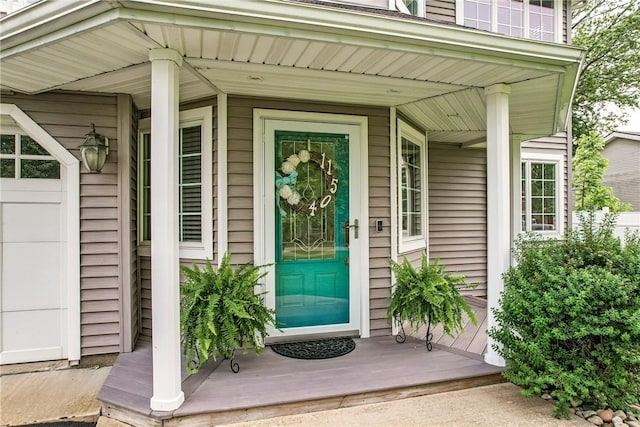 11504 N Shore Dr, Conneaut Lake Cra, PA 16316 - property entrance with a porch