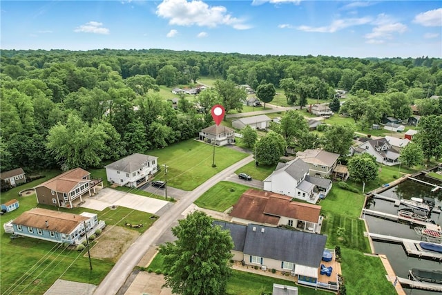 11504 N Shore Dr, Conneaut Lake Cra, PA 16316 - aerial view of residential area with a forest