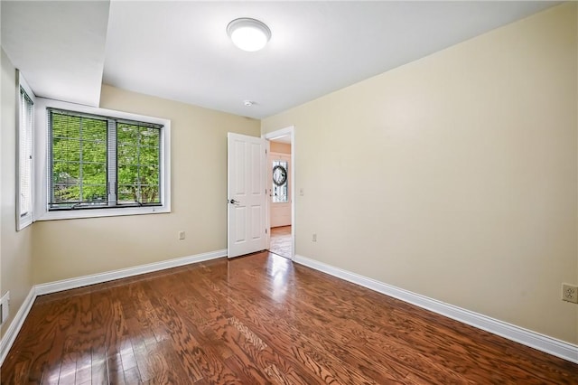 11504 N Shore Dr, Conneaut Lake Cra, PA 16316 - spare room featuring baseboards and wood finished floors