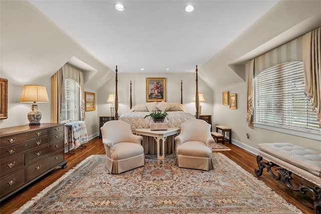 1909 Highgate Rd, Upper St Clair, PA 15241 - bedroom featuring multiple windows, recessed lighting, and dark wood-style floors