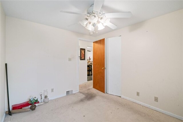 7901 Orlan Pl, Penn Hills, PA 15147 - carpeted spare room with ceiling fan and baseboards