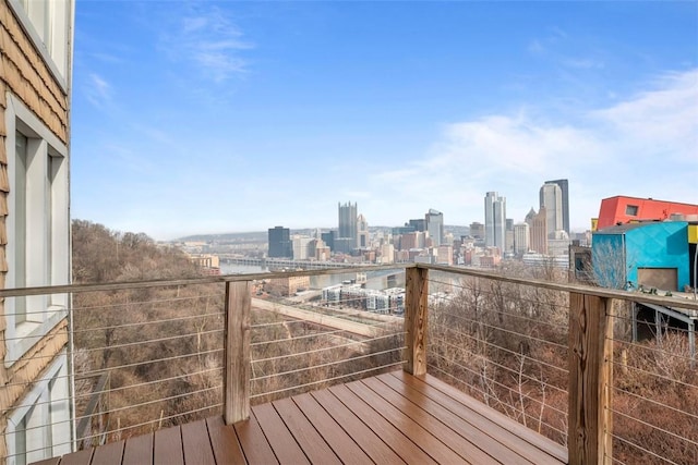 310 Cola St, Mt Washington, PA 15203 - balcony featuring a skyline view