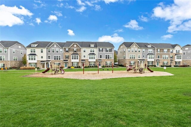 620 Amarth Ln, Cranberry Twp, PA 16066 - surrounding community with a residential view and a yard