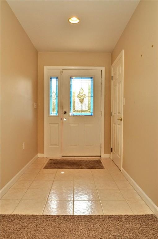 23 Naples Dr, North Union Twp, PA 15401 - entryway featuring light tile patterned floors and recessed lighting