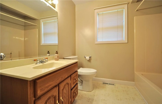 23 Naples Dr, North Union Twp, PA 15401 - full bathroom featuring vanity and shower / bath combination