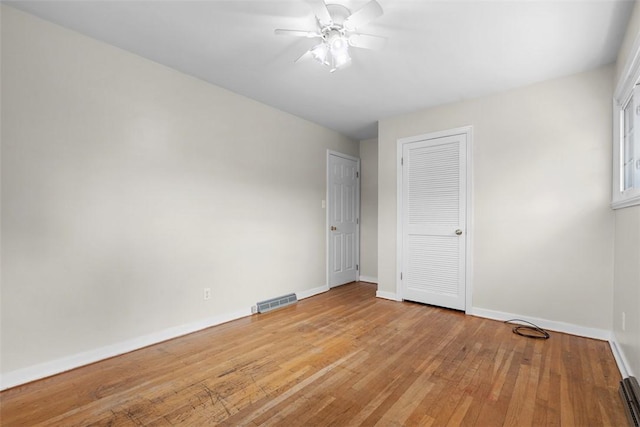 95 Karen Dr, Buffalo Twp Wsh, PA 15301 - empty room featuring a ceiling fan and wood finished floors