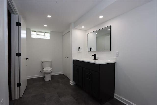 3244 37th St, Chippewa Twp, PA 15010 - bathroom featuring recessed lighting and vanity