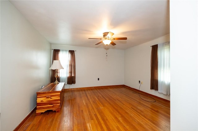1539 Dime Rd, Parks Twp, PA 15690 - empty room with ceiling fan and hardwood / wood-style floors