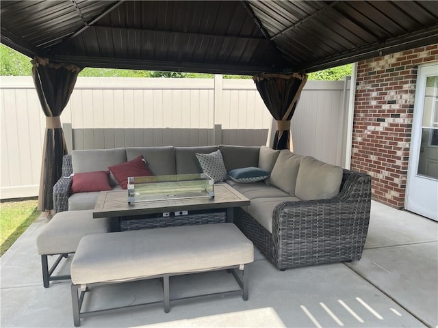10240 Roseway Blvd, North Huntingdon, PA 15642 - view of patio / terrace featuring a gazebo and an outdoor living space