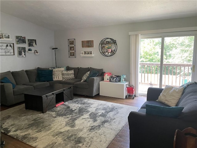 10240 Roseway Blvd, North Huntingdon, PA 15642 - living area with wood finished floors and lofted ceiling