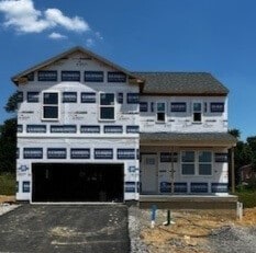346 Leslie Farms Dr, Connoquenessing Boro, PA 16033 - view of front of property featuring asphalt driveway and a garage