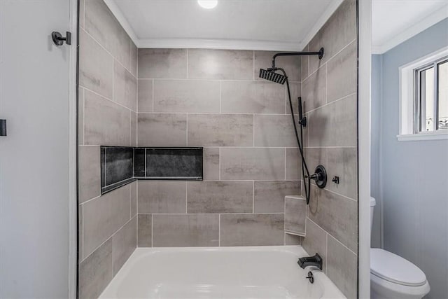 322 S Broadway St, Scottdale, PA 15683 - bathroom with ornamental molding and washtub / shower combination
