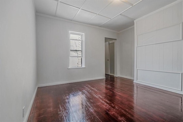 322 S Broadway St, Scottdale, PA 15683 - empty room with wood finished floors and ornamental molding