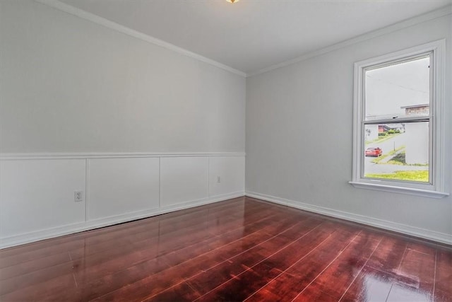 322 S Broadway St, Scottdale, PA 15683 - spare room with wood finished floors and ornamental molding