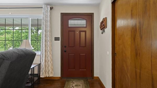 1657 Pembroke Dr, Pittsburgh, PA 15243 - foyer with dark wood-type flooring