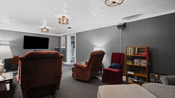 1657 Pembroke Dr, Pittsburgh, PA 15243 - carpeted cinema with ornamental molding