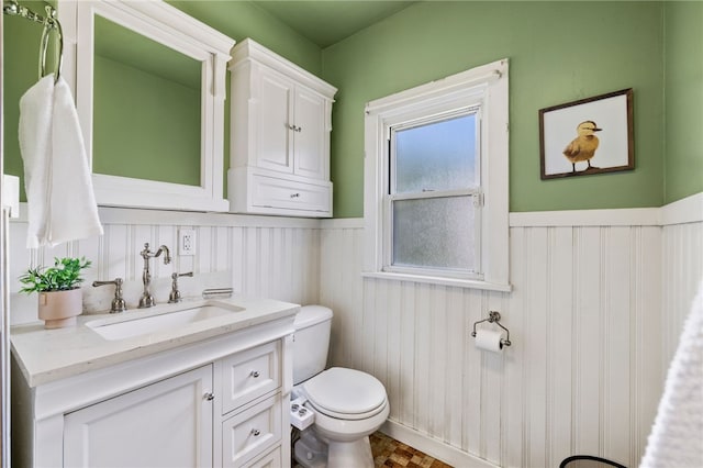 12091/2 Vance Ave, Coraopolis, PA 15108 - half bath featuring wainscoting and vanity
