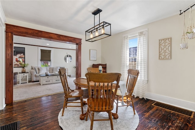 12091/2 Vance Ave, Coraopolis, PA 15108 - dining space featuring wood finished floors and a chandelier