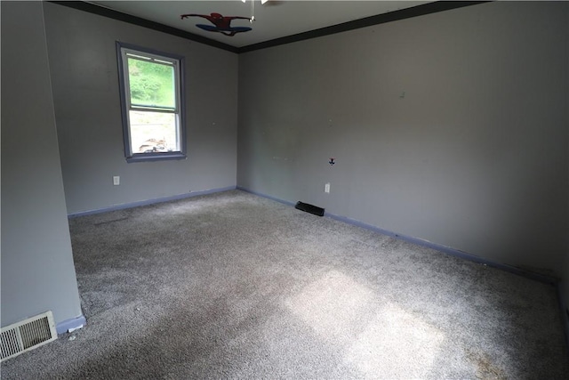 1700 Grall Ave, Shaler, PA 15209 - spare room with carpet floors and ornamental molding