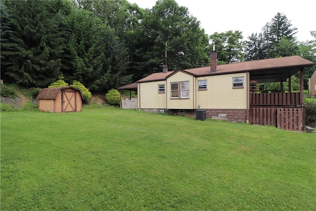 1700 Grall Ave, Shaler, PA 15209 - view of green lawn featuring a shed