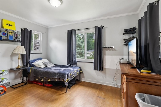6 Edgewood Acres, Neshannock Twp, PA 16105 - bedroom with wood finished floors and ornamental molding