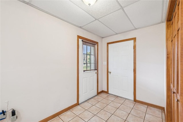 1007 Braemar Dr, Penn Twp Wml, PA 15644 - foyer featuring a drop ceiling and light tile patterned flooring