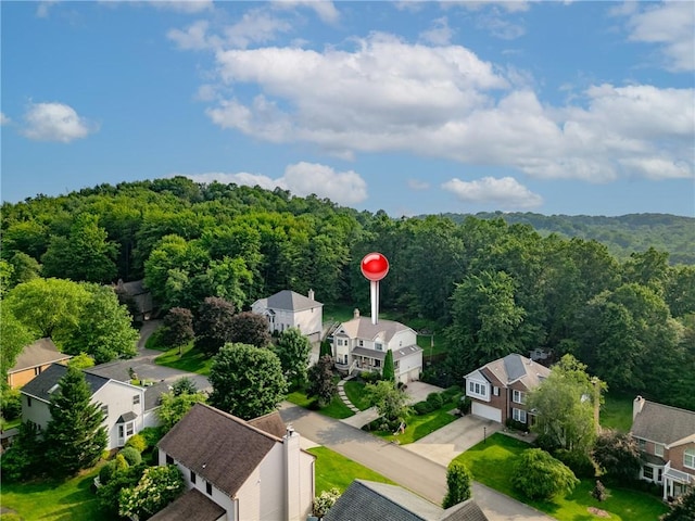 139 Village Dr, Cranberry Twp, PA 16066 - aerial perspective of suburban area featuring a heavily wooded area