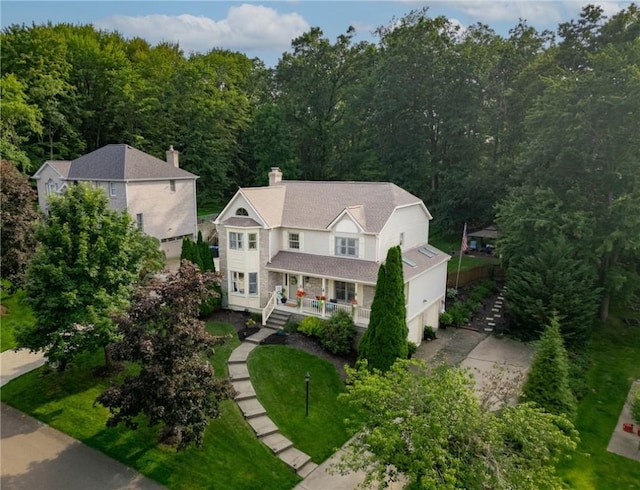 139 Village Dr, Cranberry Twp, PA 16066 - view of subject property with a heavily wooded area