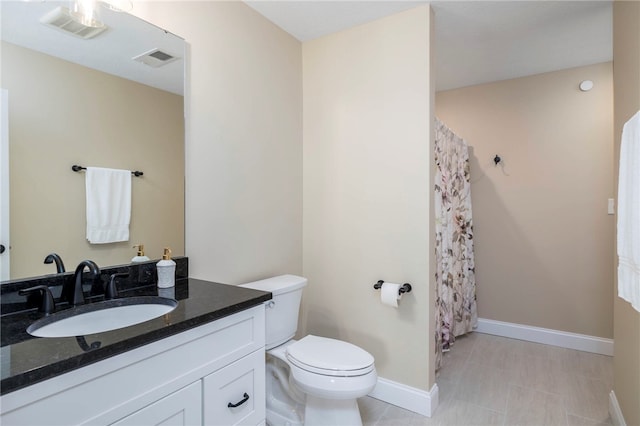 402 Chambers Dr, Canton Twp, PA 15301 - bathroom with vanity and a shower with curtain