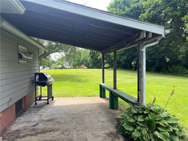 43 N 10th St, Sharpsville, PA 16150 - view of patio / terrace with grilling area and view of scattered trees