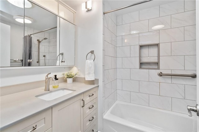 126 Penn Lear Dr, Monroeville, PA 15146 - bathroom featuring vanity and shower / bath combination with curtain